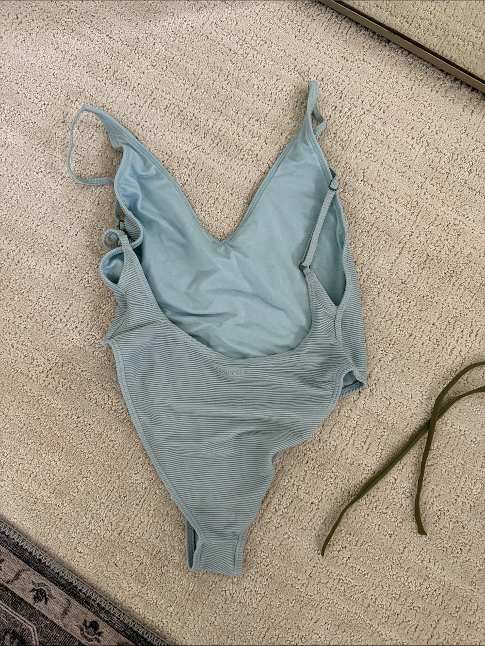 Women’s billabong Light Blue One-Piece Swimsuit - Classic V-Neck